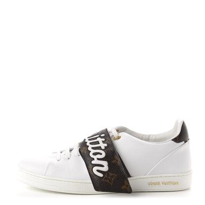 Louis Vuitton Calfskin Monogram Frontrow Sneakers 40 White 1 of 9