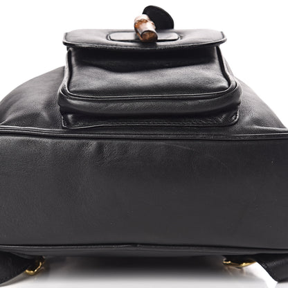 Gucci Calfskin Bamboo Backpack Black 11 of 14
