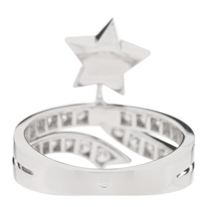 Chanel 18K White Gold Diamond Etolie Filante Ring 50 5.25 3 of 4