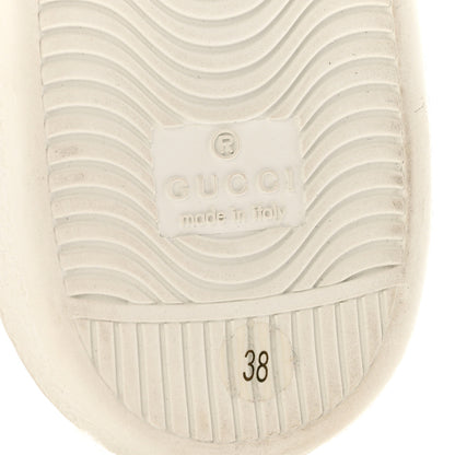 Gucci Calfskin Bee Star Embroidered Sylvie Web Ace Sneakers 38 White 8 of 13
