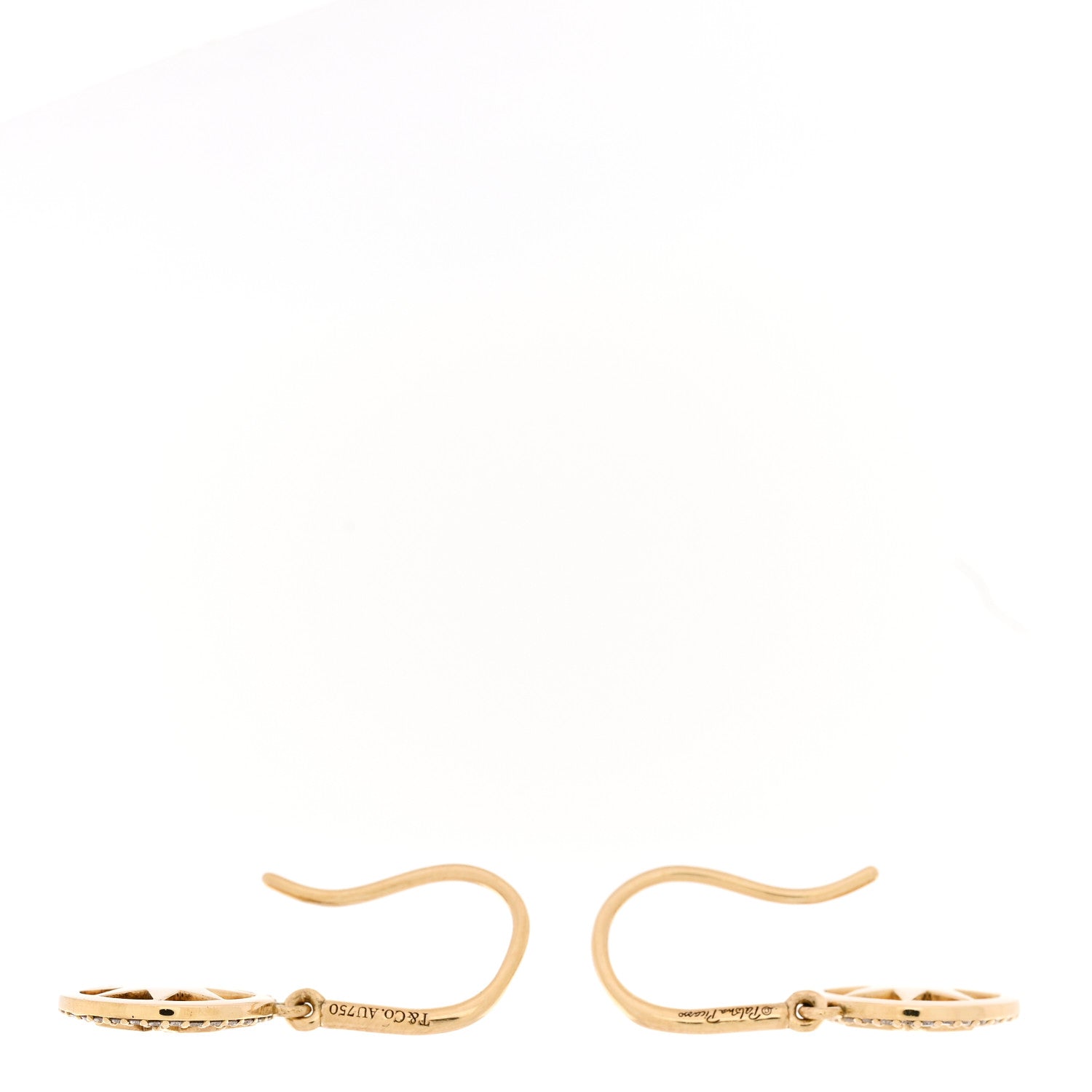 Tiffany 18K Yellow Gold Diamond Paloma Picasso Star Drop Earrings 3 of 5