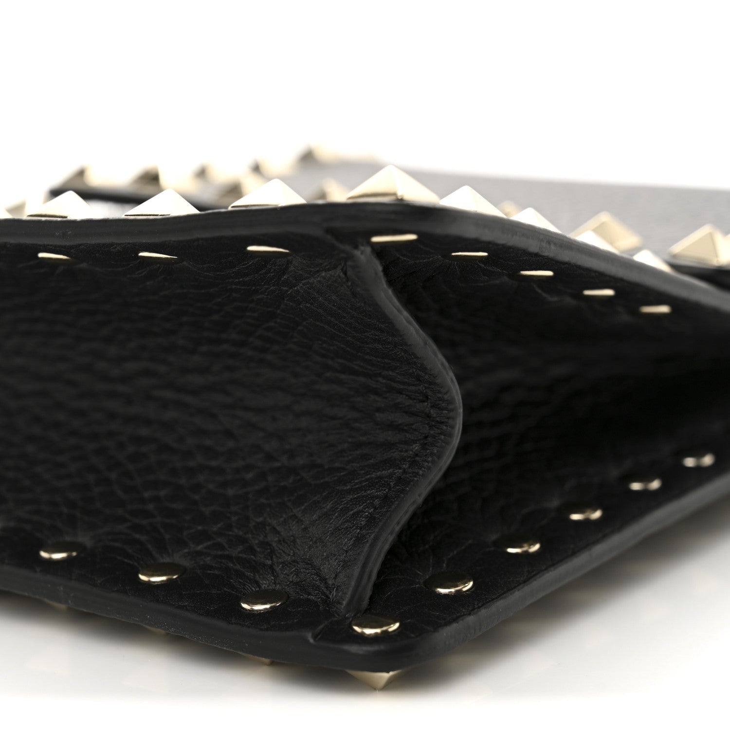 Valentino Garavani Pebbled Calfskin Rockstud Crossbody Black 9 of 9