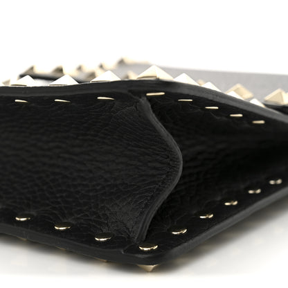 Valentino Garavani Pebbled Calfskin Rockstud Crossbody Black 9 of 9
