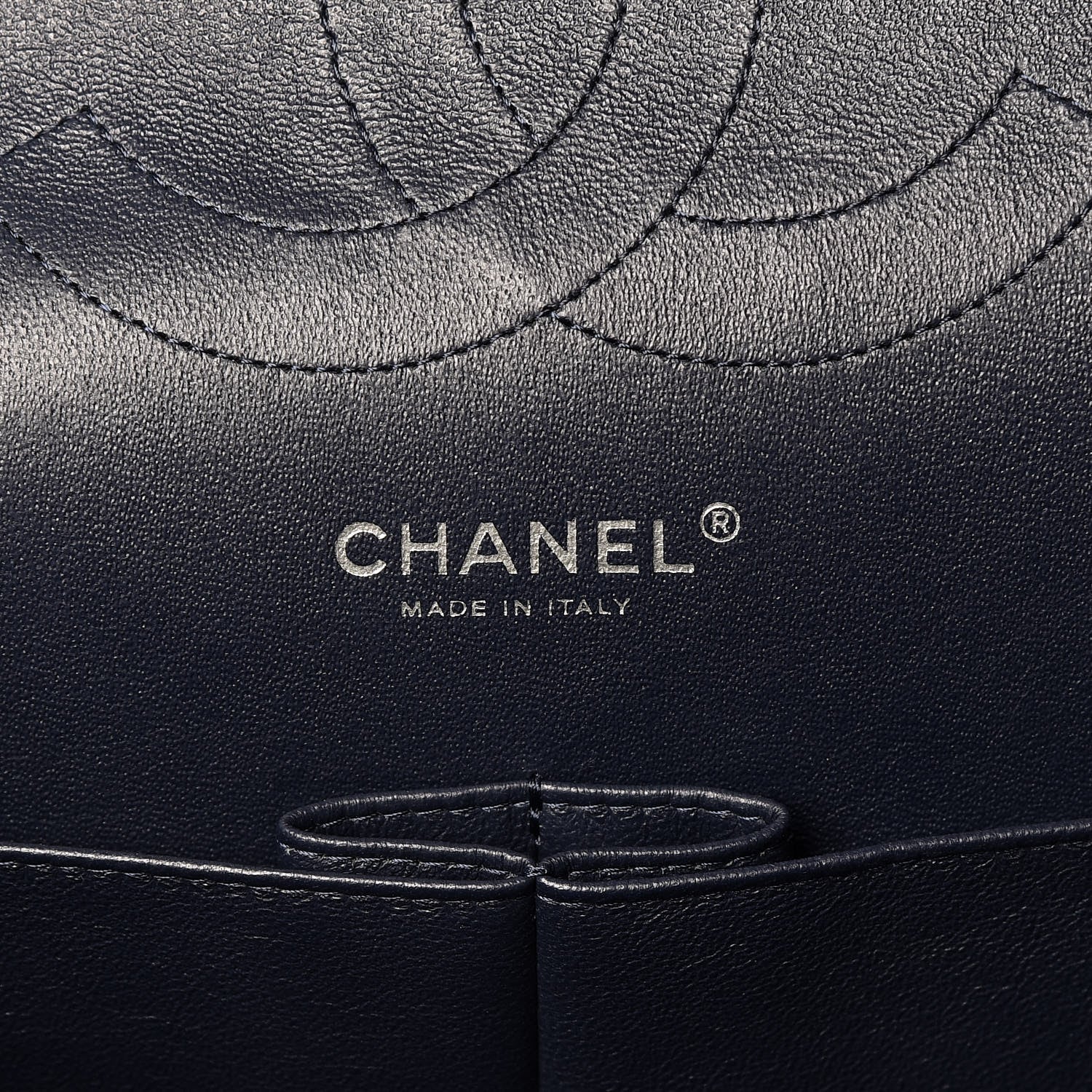 Chanel Caviar Quilted Jumbo Double Flap Navy Blue 6 of 9
