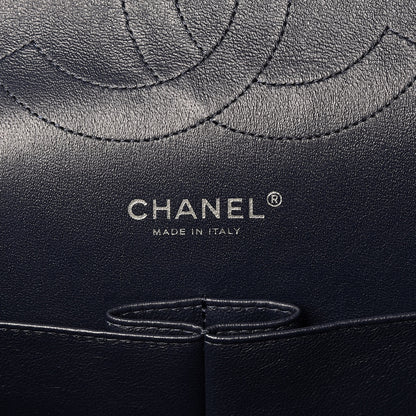 Chanel Caviar Quilted Jumbo Double Flap Navy Blue 6 of 9