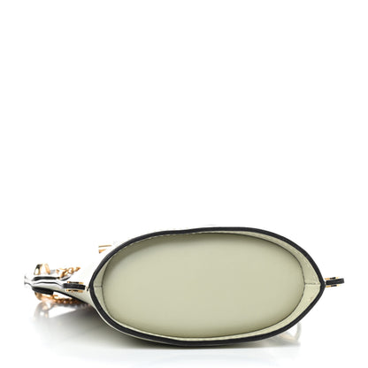Chloe Shiny Calfskin Goatskin Mini Aby Bi-Color Bucket Light Eucalyptus 4 of 9