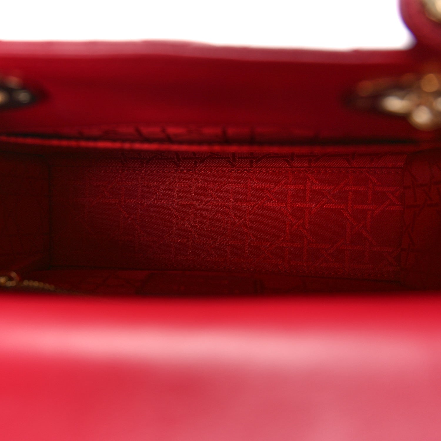 Christian Dior Lambskin Cannage Small My ABCDior Lady Dior Red 5 of 8