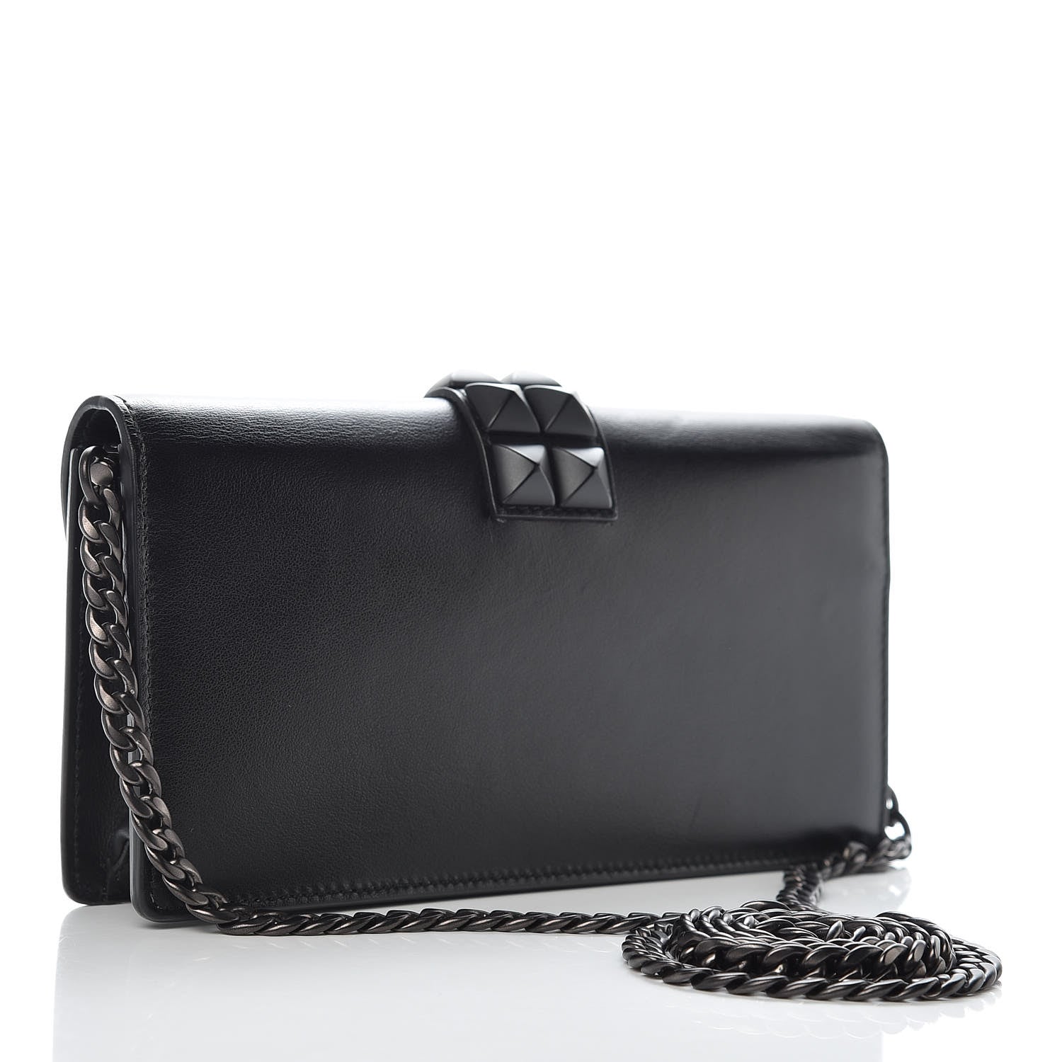 Prada City Calfskin Studded Mini Elektra Crossbody Bag Black 3 of 12