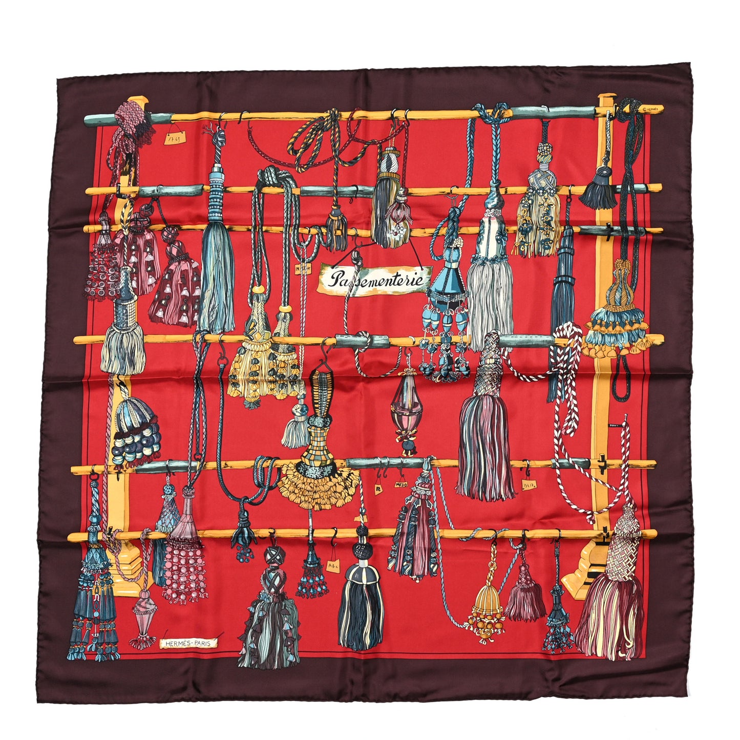 Silk Passementerie Scarf 90