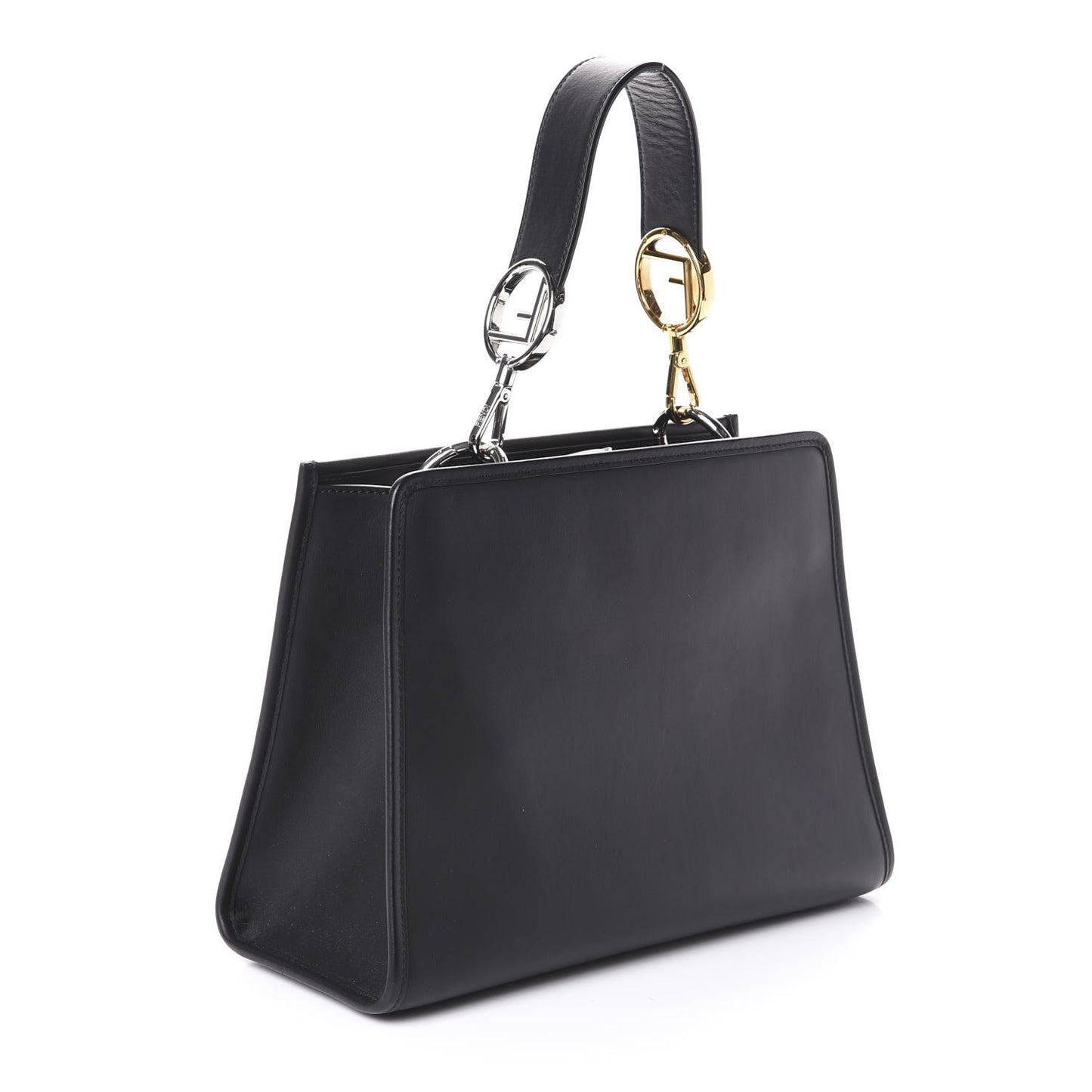 Vitello Century Opaco F is Fendi Small Runaway Satchel Black