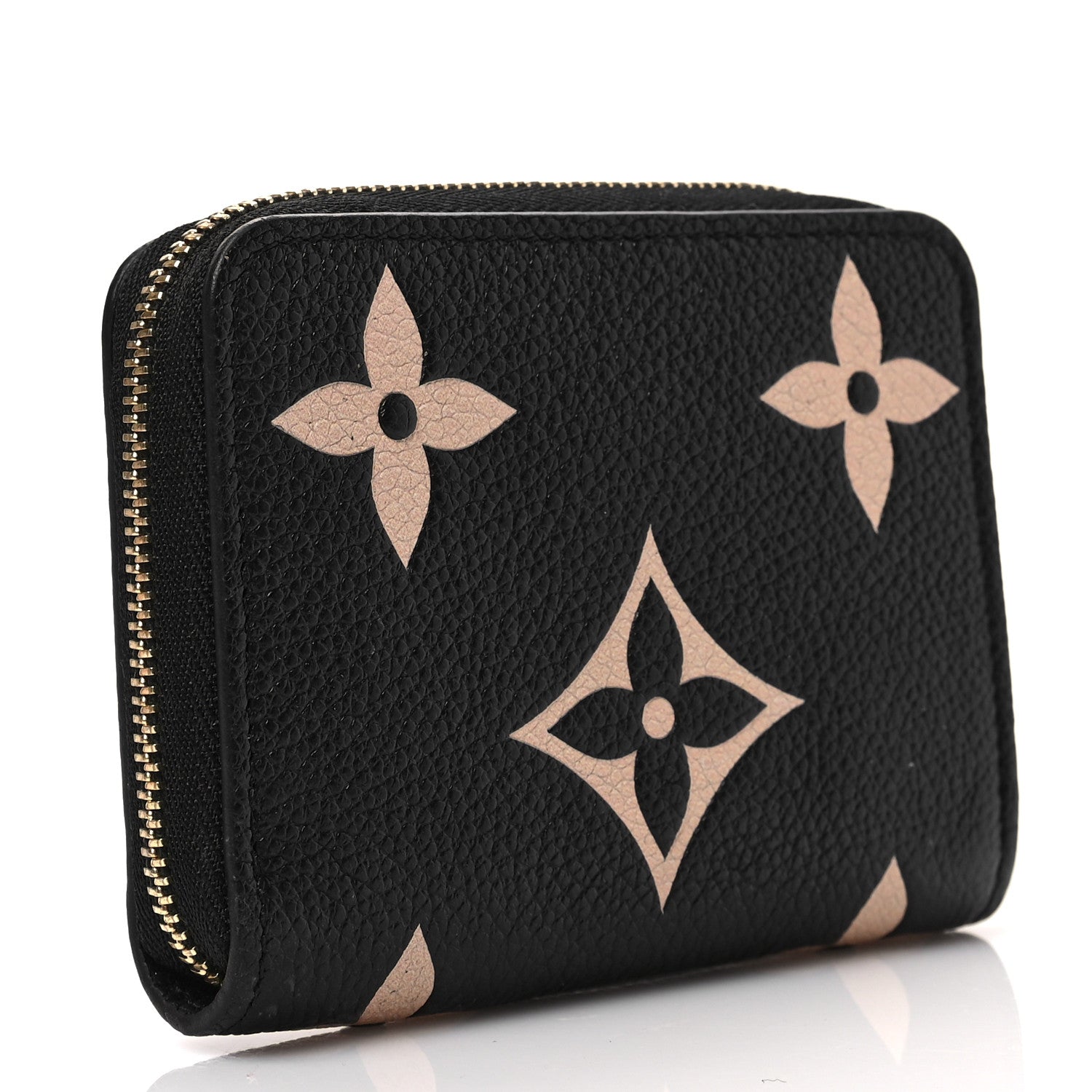 Louis Vuitton Empreinte Monogram Giant Zippy Coin Purse Black Beige 3 of 7