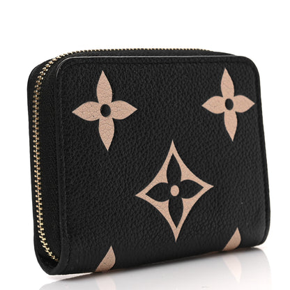Louis Vuitton Empreinte Monogram Giant Zippy Coin Purse Black Beige 3 of 7