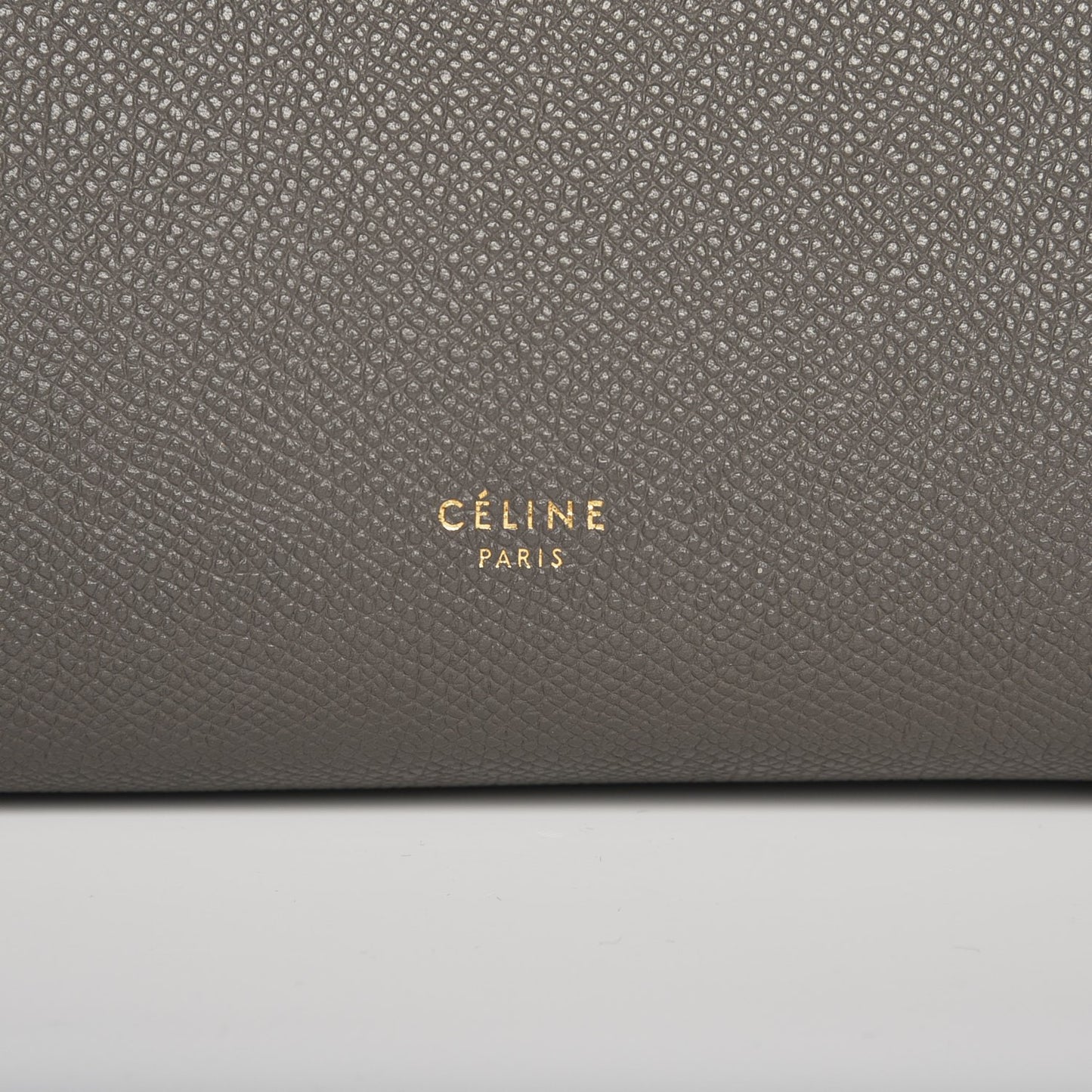 Baby Grained Calfskin Micro Belt Bag Grey