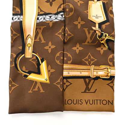 Louis Vuitton Silk Monogram Confidential Bandeau Brown 2 of 3