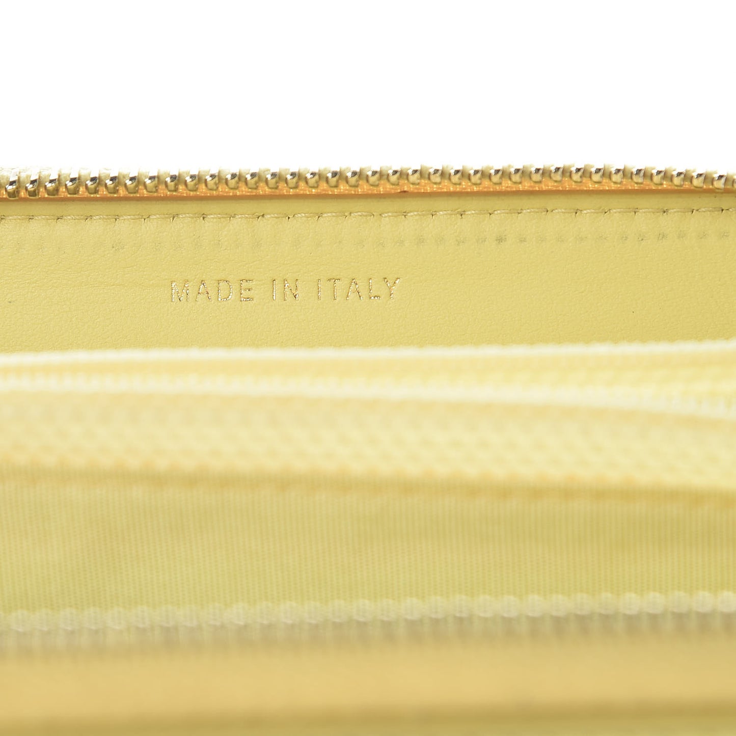 Caviar Quilted Medium Filigree Zip Around Wallet Yellow
