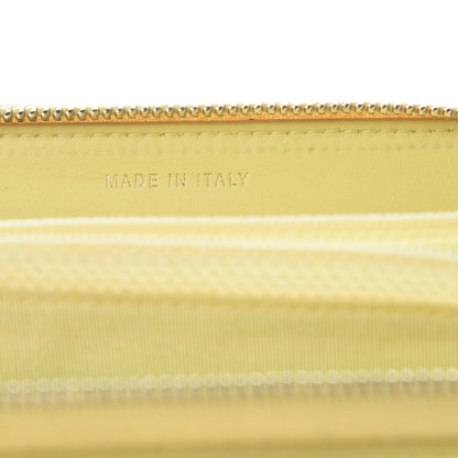 Chanel Caviar Quilted Medium Filigree Zip Around Wallet Yellow 7 of 10