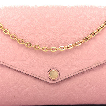 Louis Vuitton Empreinte Pochette Felicie Chain Wallet Rose Poudre 13 of 16