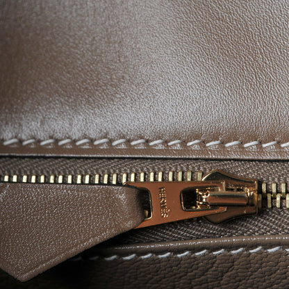 Hermes Tadelakt Sellier Kelly 32 Etoupe 14 of 32