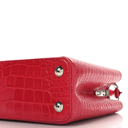 Louis Vuitton Alligator Capucines BB Fuchsia 9 of 9