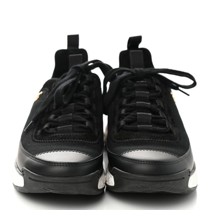 Chanel Velvet Calfskin Mixed Fibers CC Sneakers 39.5 Black 2 of 9