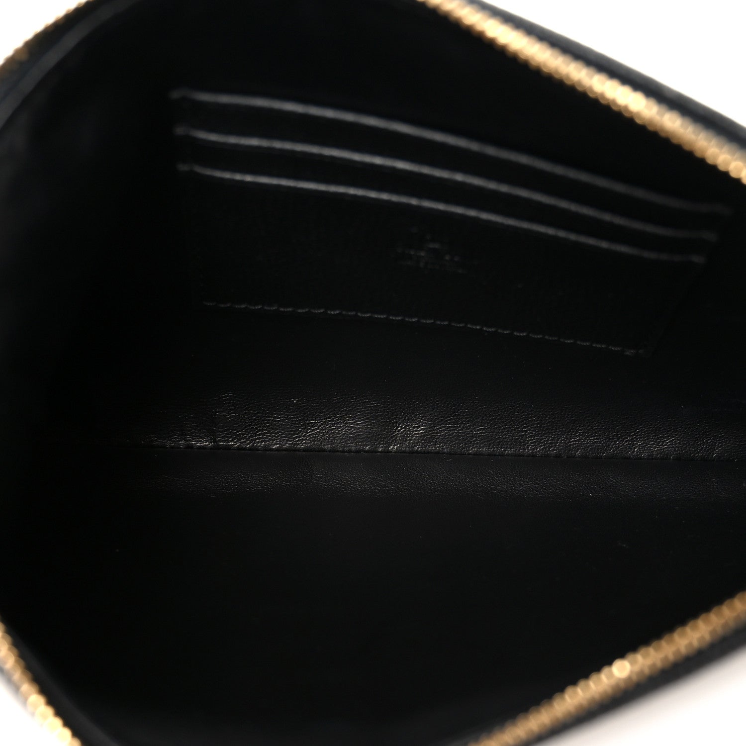 Valentino Garavani Grainy Calfskin Vlogo Medium Flat Pouch Black 5 of 7