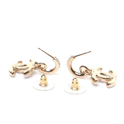 Chanel Pearl CC Hoop Drop Earring Gold 7 of 8