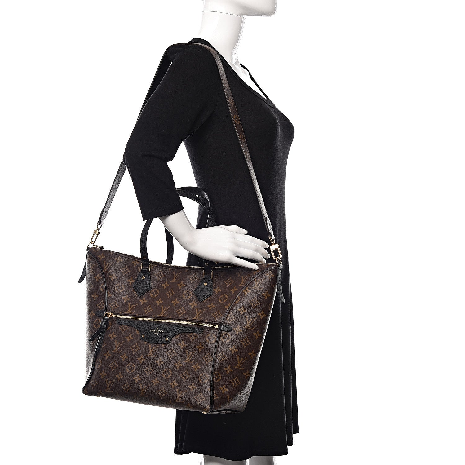 Louis Vuitton Monogram Tournelle MM Black 3 of 9