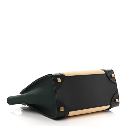 Celine Baby Grained Calfskin Nubuck Micro Tri-Color Luggage 4 of 12