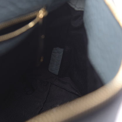 Burberry Signature Grain Calfskin Check Embossed Small Chichester Crossbody Clutch Bag Celadon Blue 7 of 10