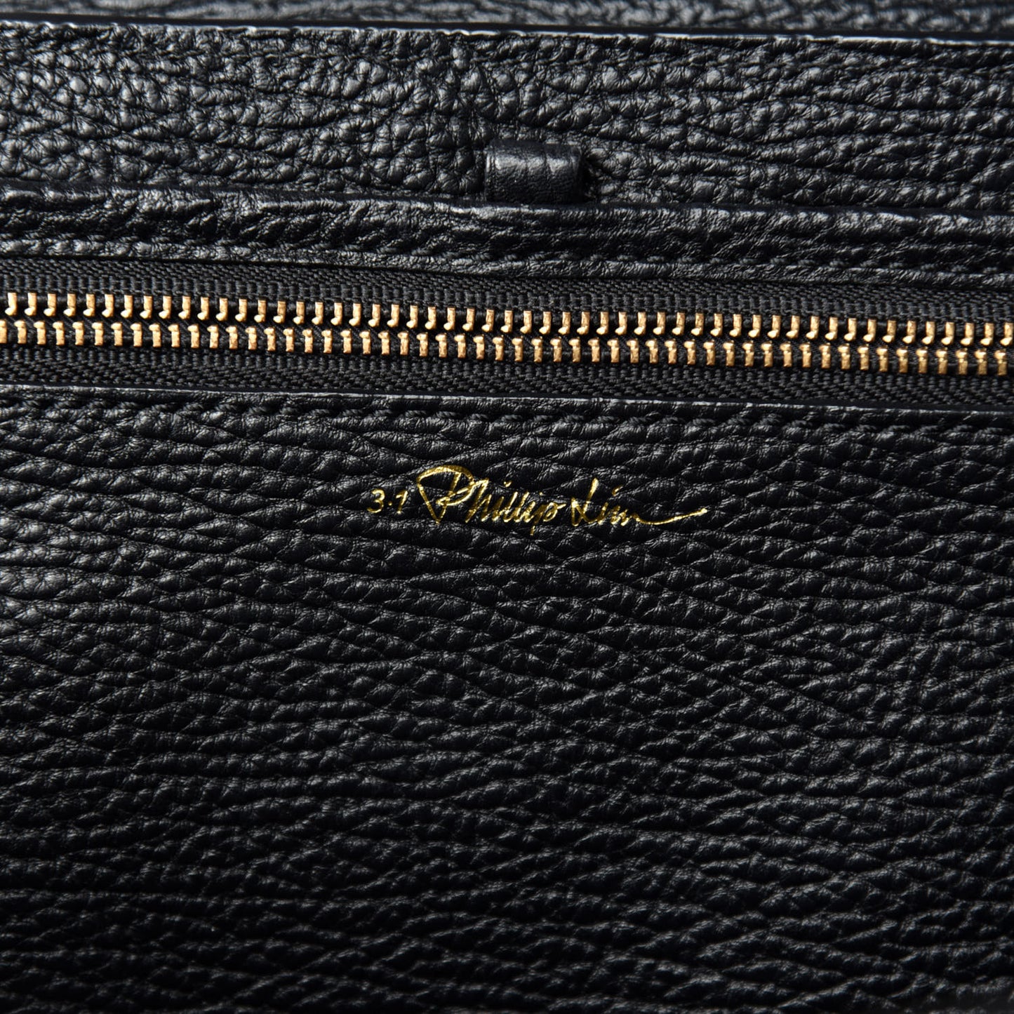 Textured Calfskin Large Pashli Satchel Black