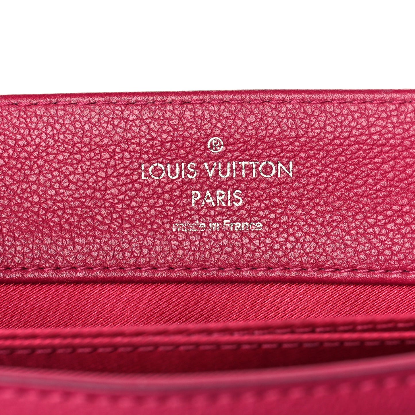 Calfskin Lockme II Top Handle Grenat Dahlia