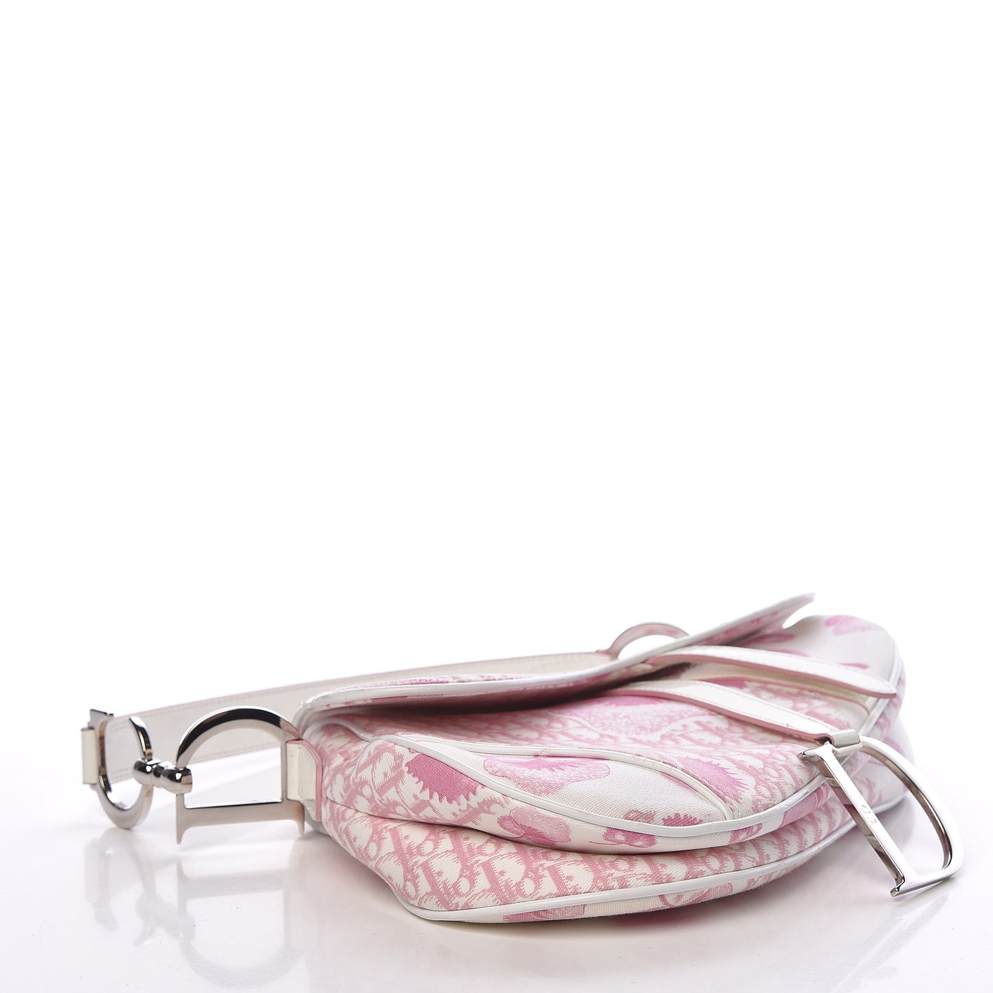 Monogram Floral Saddle Bag Pink