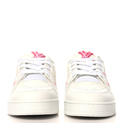 Louis Vuitton LV X TM Embossed Monogram Cherry Blossom LV Trainer Sneakers 37 White 3 of 10