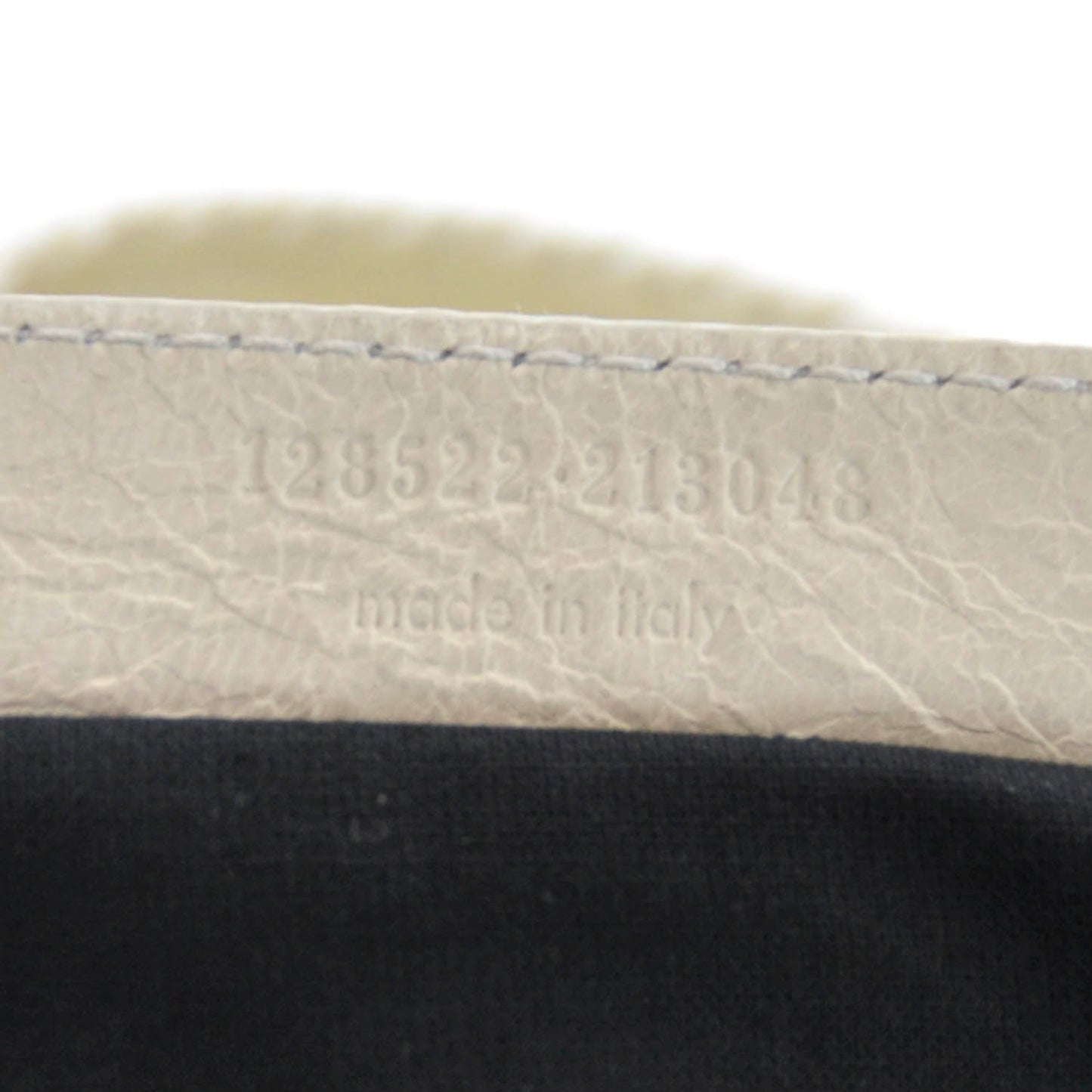 Chevre Classic Hardware Purse White