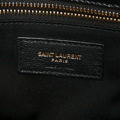 Saint Laurent Crinkled Calfskin Matelasse Monogram Medium Niki Chain Satchel Black 7 of 11