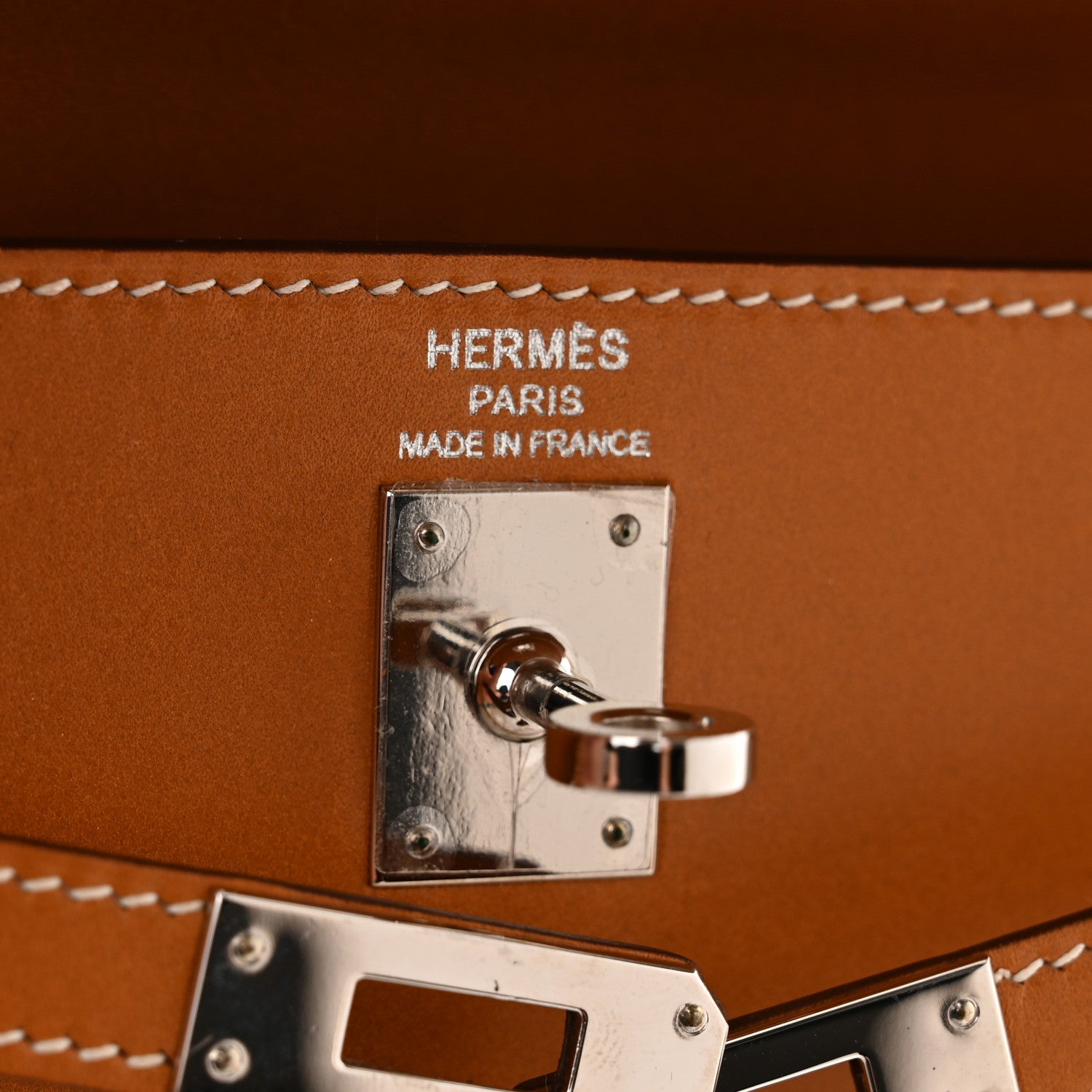 Hermes Veau Butler Kelly Sellier 25 Natural Sable 7 of 12