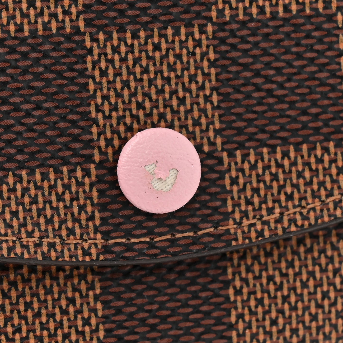 Damier Ebene Rosalie Coin Purse Rose Ballerine