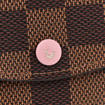 Louis Vuitton Damier Ebene Rosalie Coin Purse Rose Ballerine 8 of 8