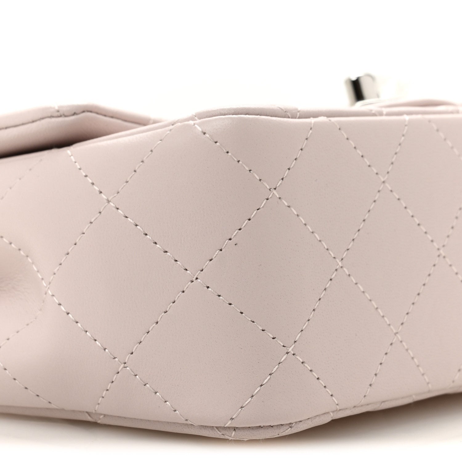 Chanel Lambskin Quilted Mini Rectangular Flap Light Purple 9 of 12