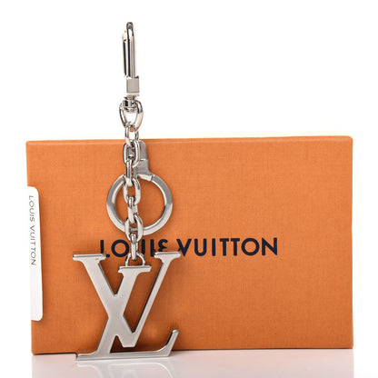 Louis Vuitton LV Facettes Bag Charm Key Holder Silver 5 of 5