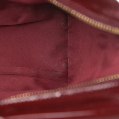 Burberry Patent Quilted Mini Manor Tote Dark Red 14 of 21