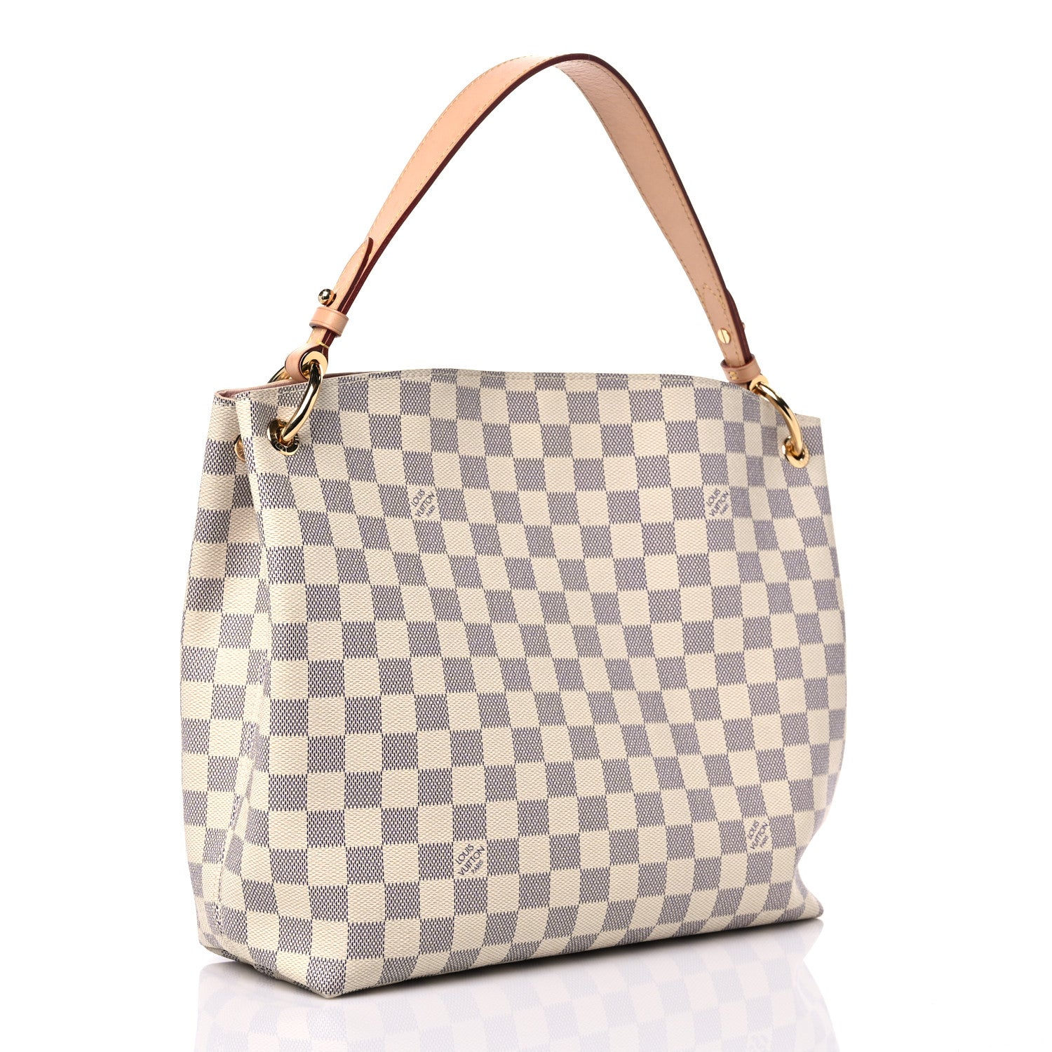 Louis Vuitton Damier Azur Graceful PM Rose Ballerine 3 of 14