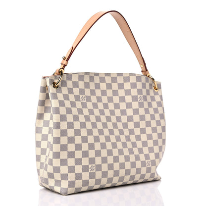 Louis Vuitton Damier Azur Graceful PM Rose Ballerine 3 of 14