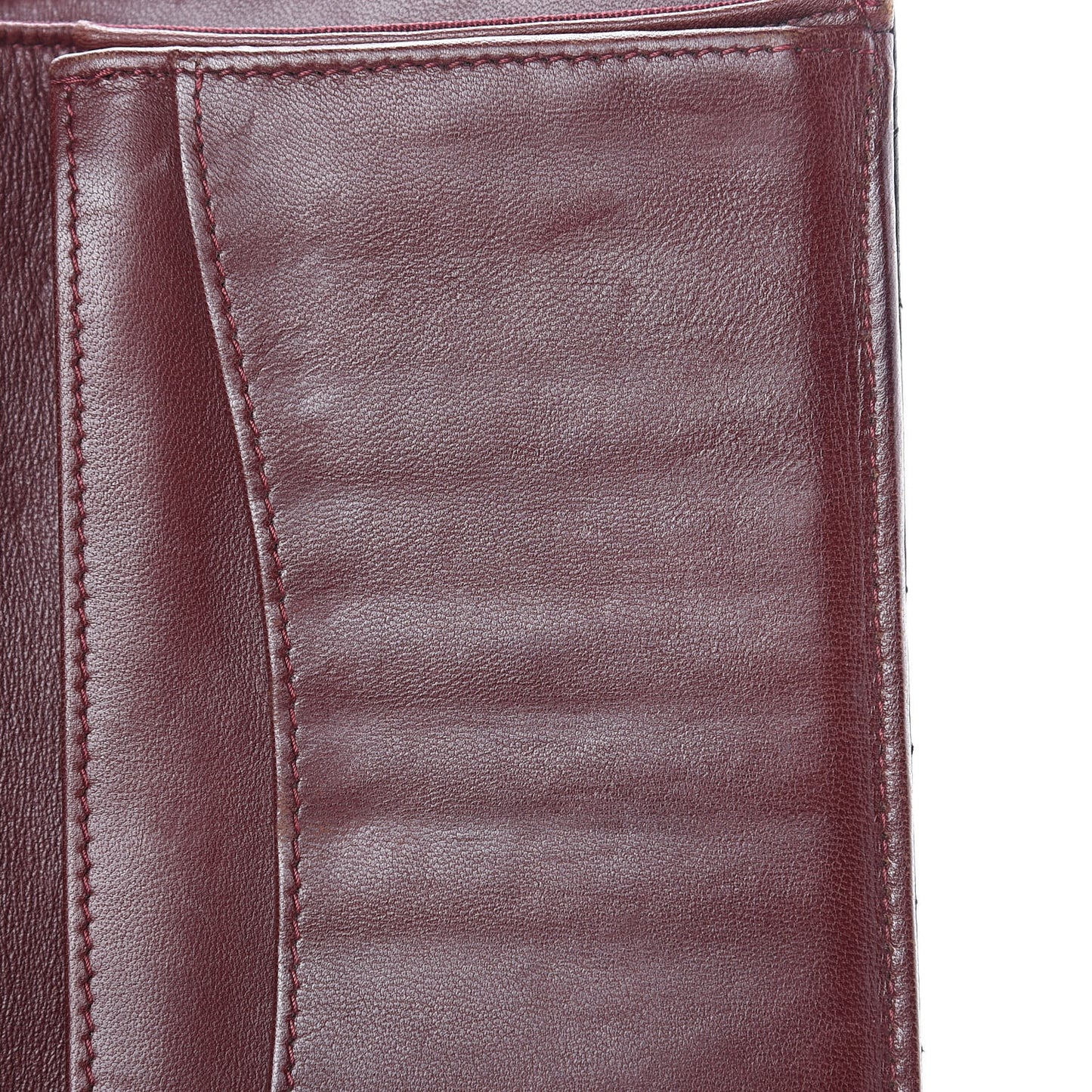 Lambskin Quilted Yen Wallet Black
