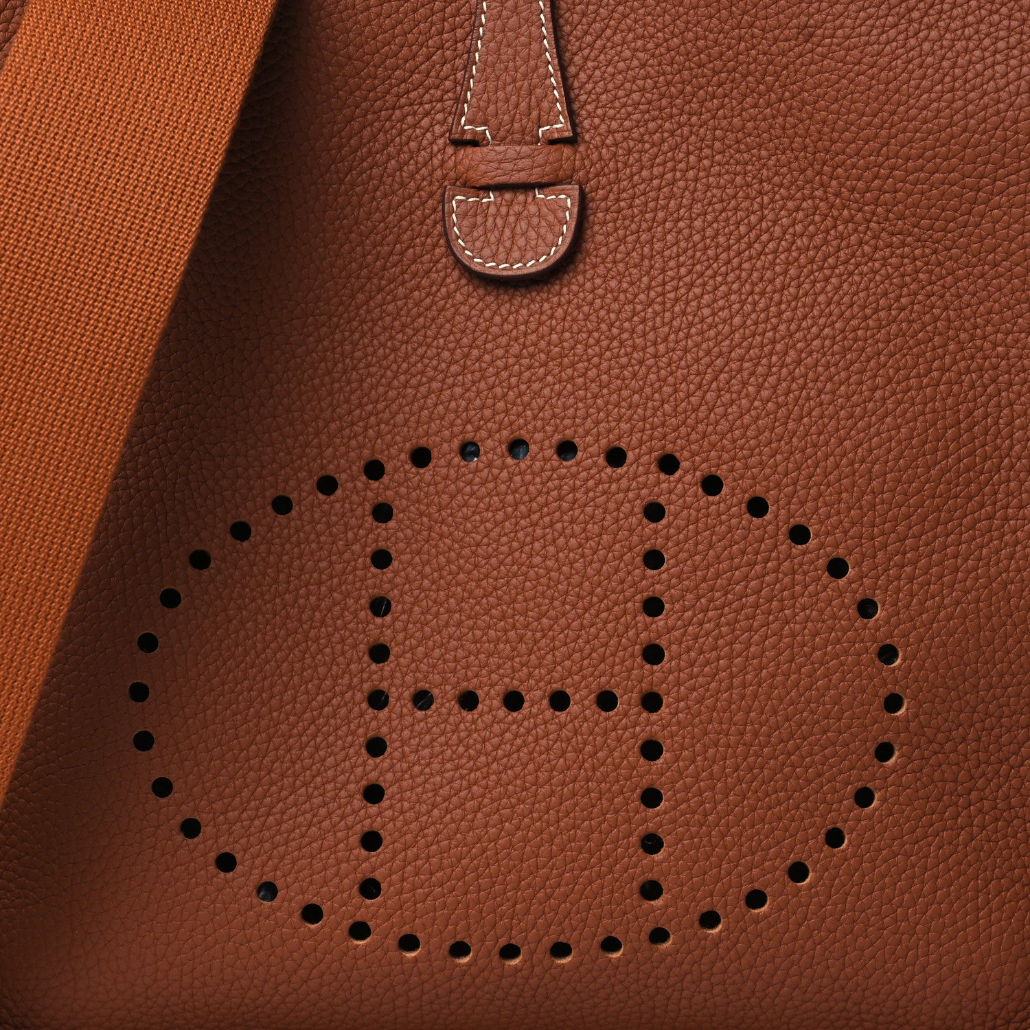 Hermes Taurillon Clemence Evelyne III PM Gold 7 of 9