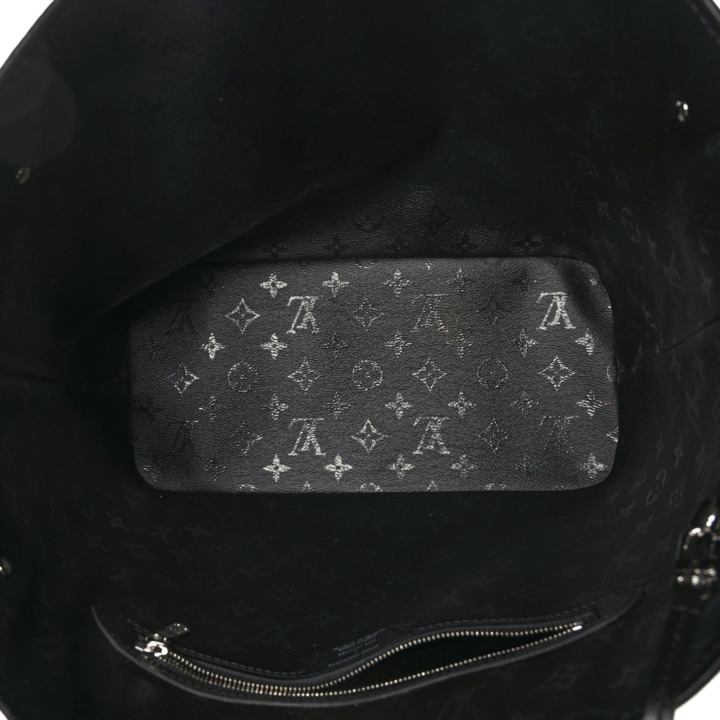 X UF Tufted Monogram Neverfull MM Black White