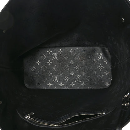 Louis Vuitton X UF Tufted Monogram Neverfull MM Black White 6 of 9