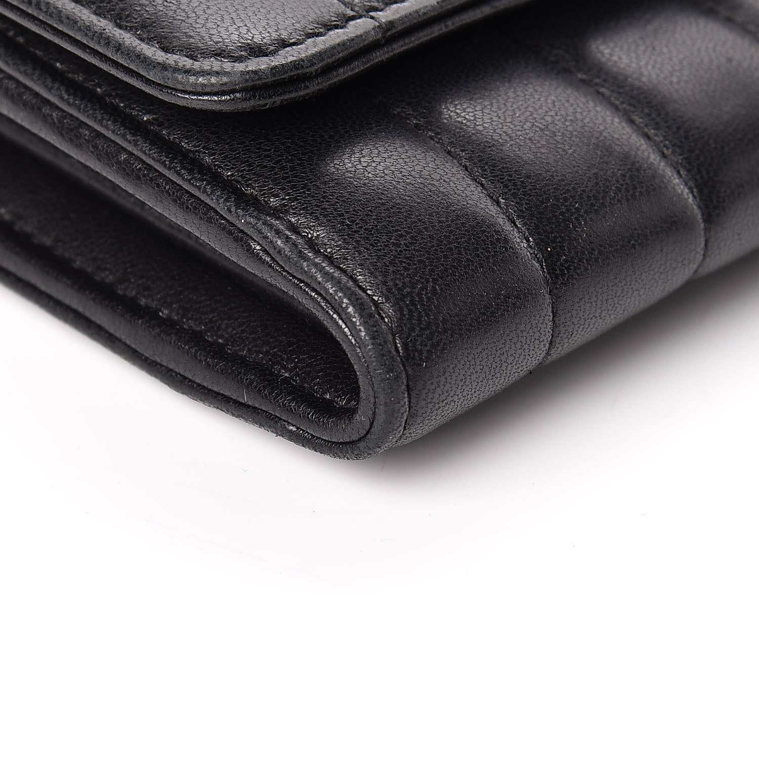 Saint Laurent Lambskin Matelasse Monogram Large Vicky Continental Wallet Black 8 of 11