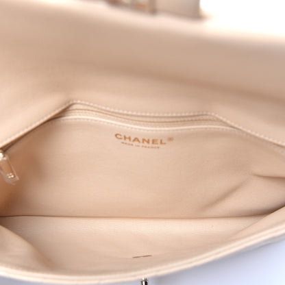 Chanel Caviar Quilted Flap Clutch Beige 5 of 8