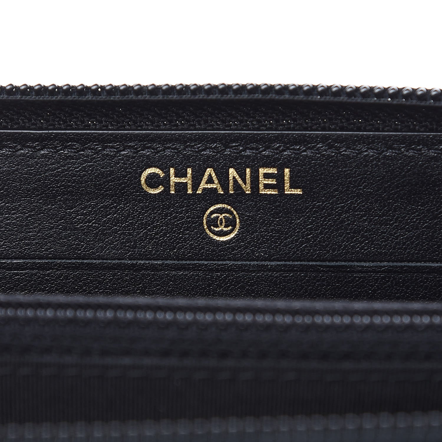 Chanel Caviar Quilted Small Boy Zip Around Wallet Black 6 of 9